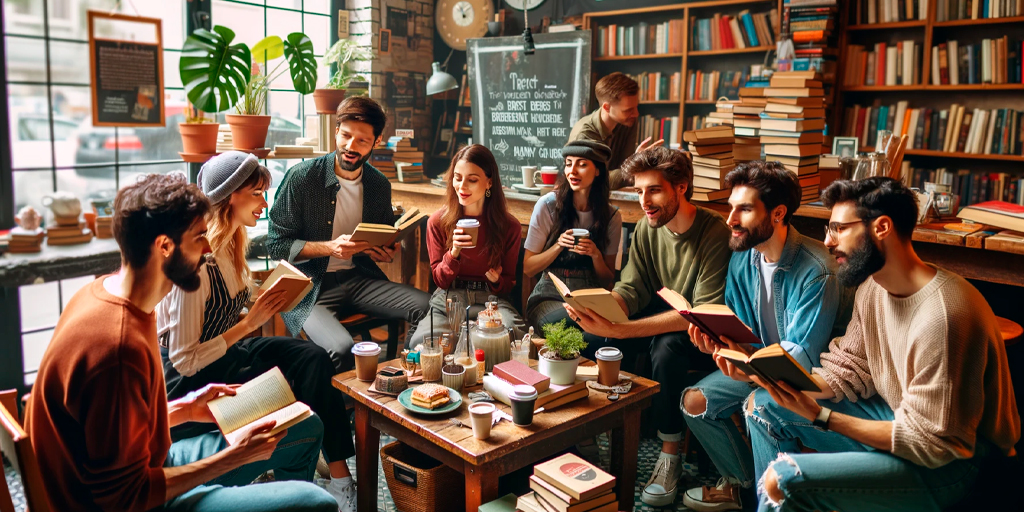 Avión de Papel, Lifestyle, amigos compartiendo, café, libros, librería local 