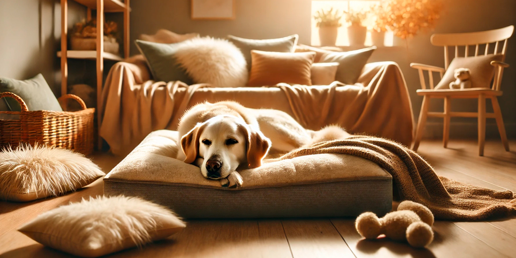 Avión de Papel, Lifestyle, cama para perros, comodidad, descanso, perro relajado, bienestar