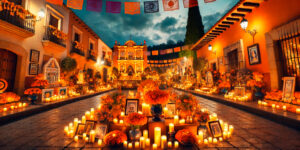 Avíón de Papel, Lifestyle, altares, cempasúchil, velas, Día de Muertos, pueblo mágico iluminado