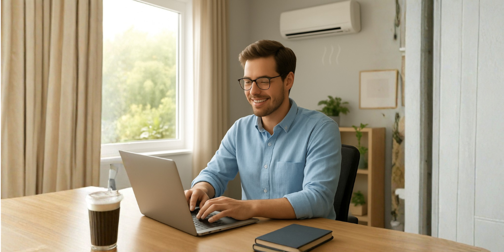 La temperatura ideal hace más productivo el home office