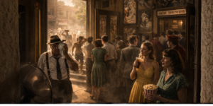 onda de calor en los primeros cines sin aire acondicionado