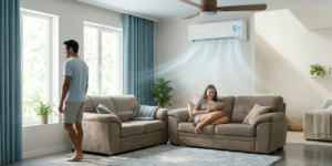 habitación con aire acondicionado